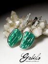 Earrings with amazonite in silver
