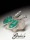 Earrings with amazonite in silver