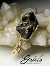 Meteorite Gold Pendant