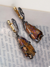 Boulder koroit opal silver earrings