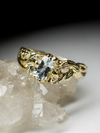 Aquamarine gold ring with jewellery report MSU