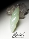 Large pendant with white jade