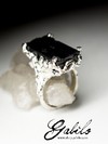 Silver ring with sherl