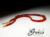 Large beads of fire opal