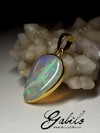 Australian opal gold pendant 