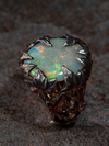 Fall Ivy - Crystal Opal silver ring