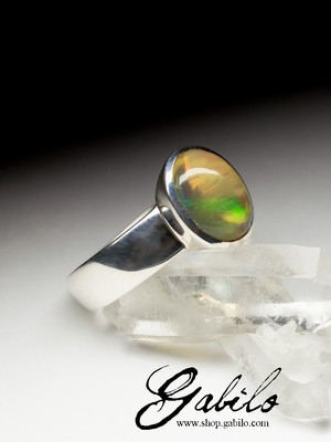 Opal Silver Ring 