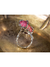 Rubellite Silver Ring with gem report MSU