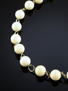 Beads of white mother-of-pearl