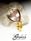 Tourmaline Gold-Plated Silver Pendant