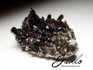 Smoky quartz crystals specimen