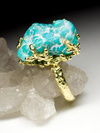 Turquoise Gold Ring with Gem Report MSU