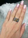 Silver ring with citrine