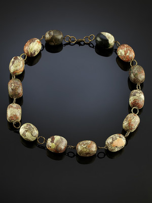 Beads from jasper
